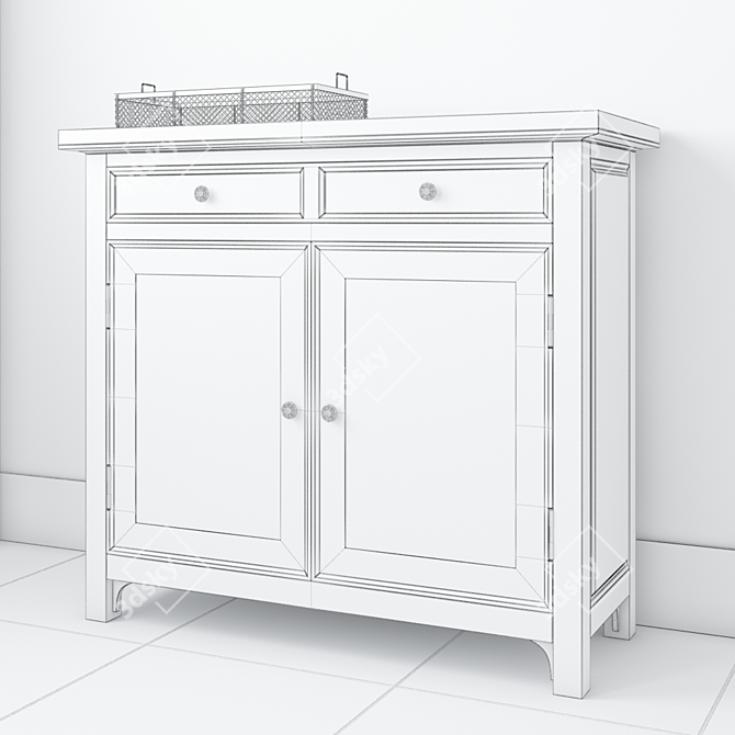 Thalia Glass Door Buffet 3D model image 3