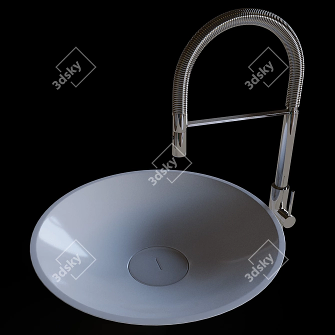 Cocoon Komlekt: Sink & Mixer 3D model image 1