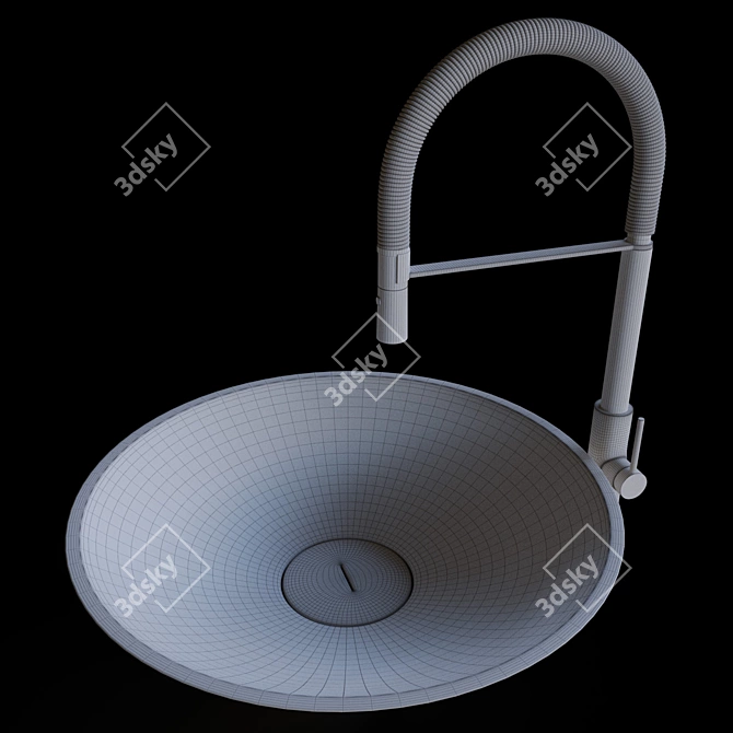 Cocoon Komlekt: Sink & Mixer 3D model image 2