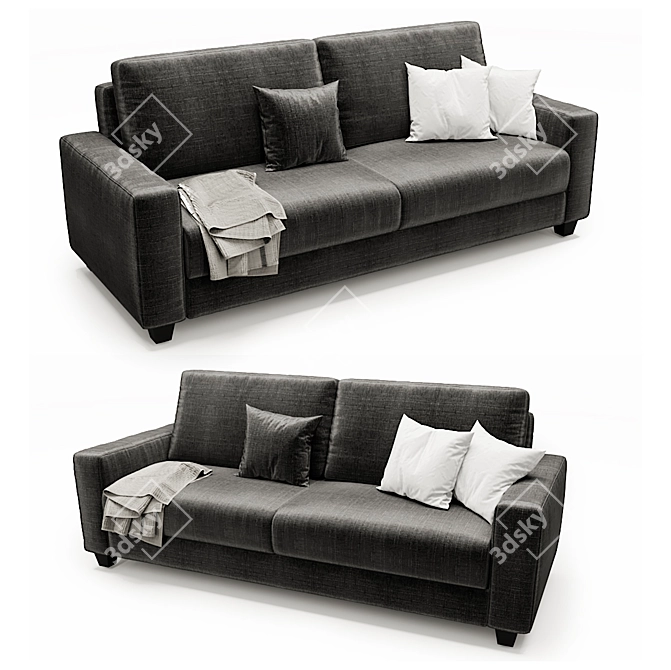 Cosmorelax Bari: Stylish and Comfortable Sofa 3D model image 2