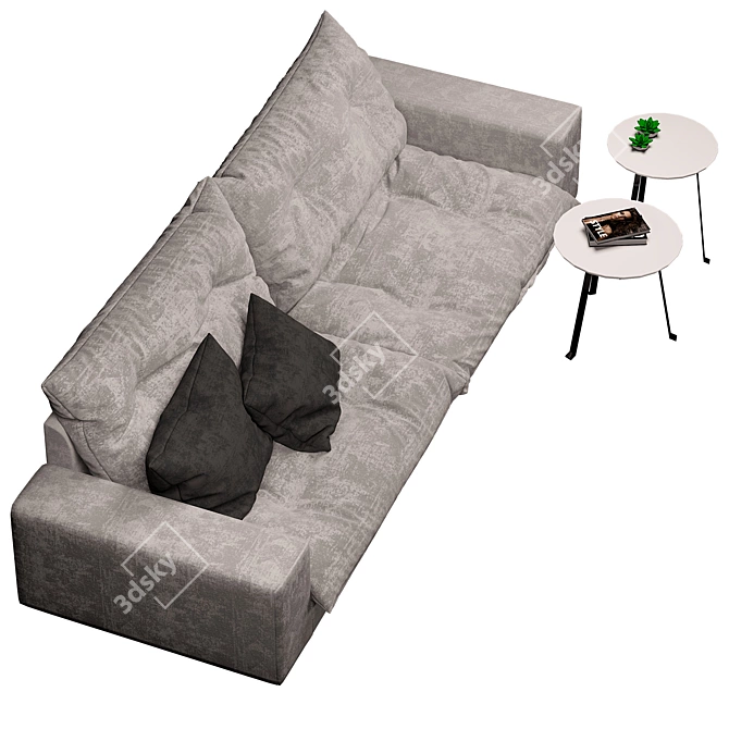 Luxury Bonaldo Avarit Sofa 3D model image 2