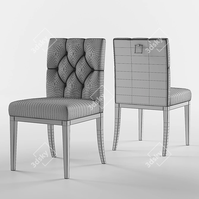 Elegant Grosvenor Dining Chair by Alter London 3D model image 3