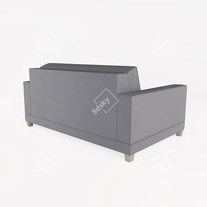 Elegant Cosima 2-Seater Sofa 3D model image 2