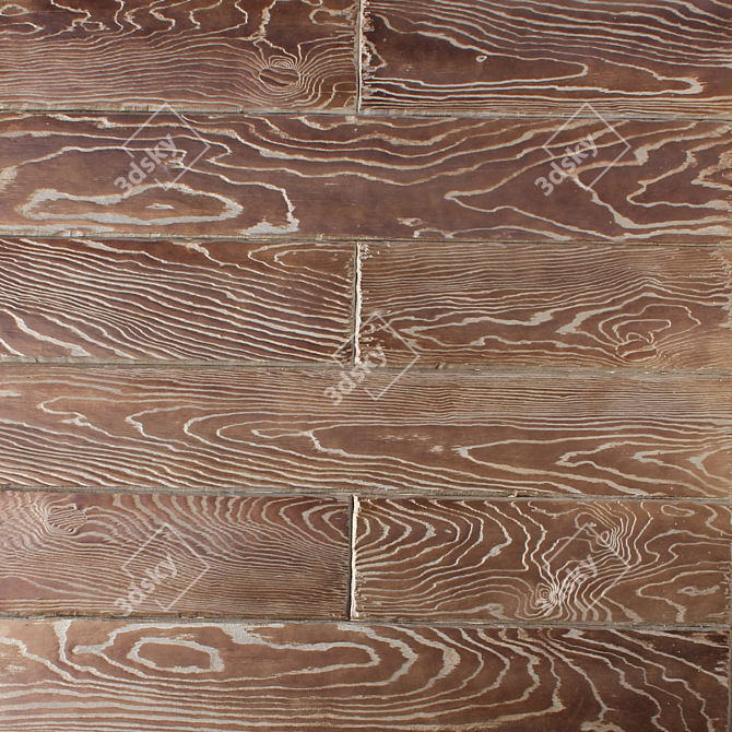 Tabak Wooden Wall Panel 3D model image 1