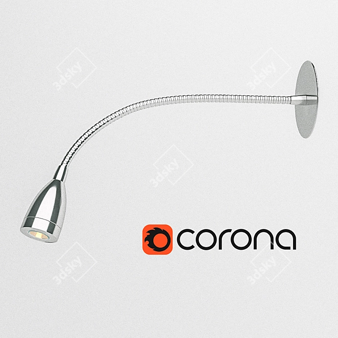 Faro Loke-3 Aluminum Glass Sconce 3D model image 1