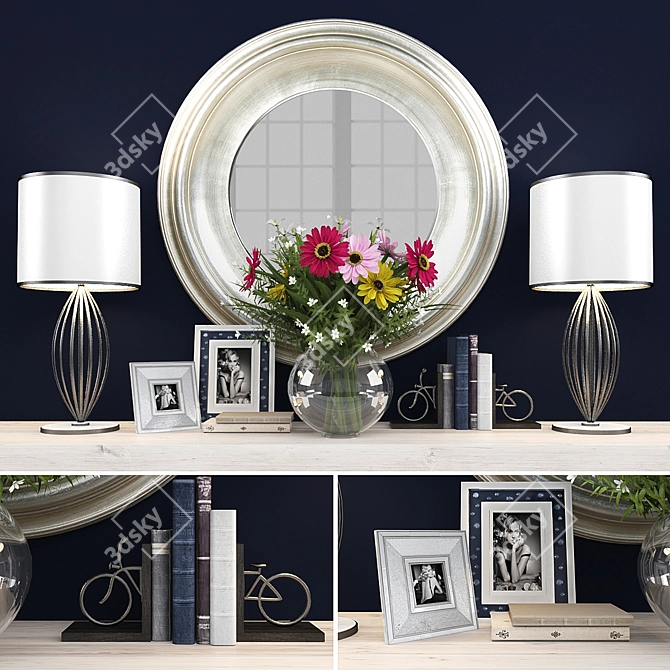 Elegant 6-Piece Decor Set 3D model image 1