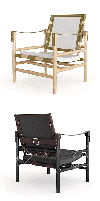 Nomad Safari Chair | Lightweight Comfort 3D model image 2