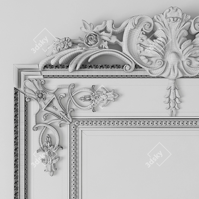 Elegant "Pablo" Outdoor Mirror 3D model image 3