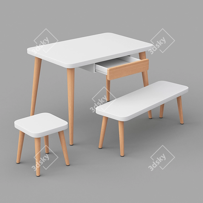 Creative Space Table: KKhome Masterpiece 3D model image 1