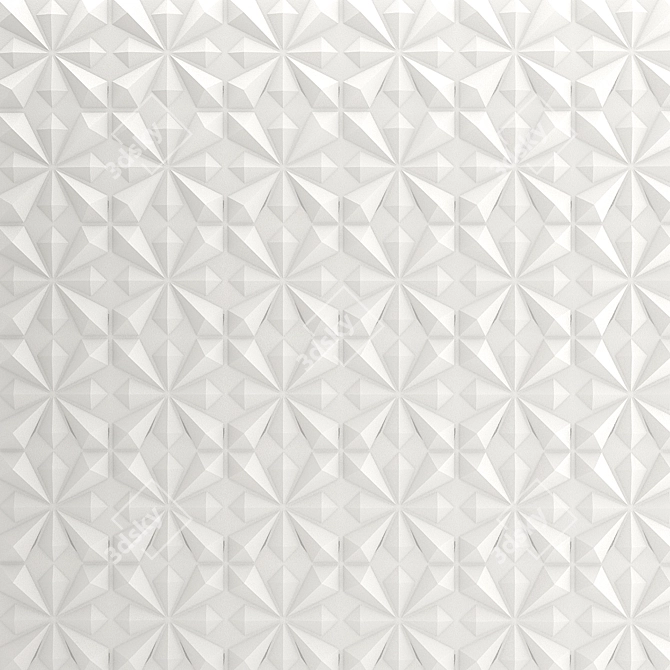 3D Decorative Wall Panel 3D model image 1