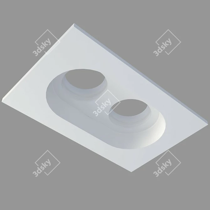 Stellanova Integrated Ceiling Spotlight 3D model image 2