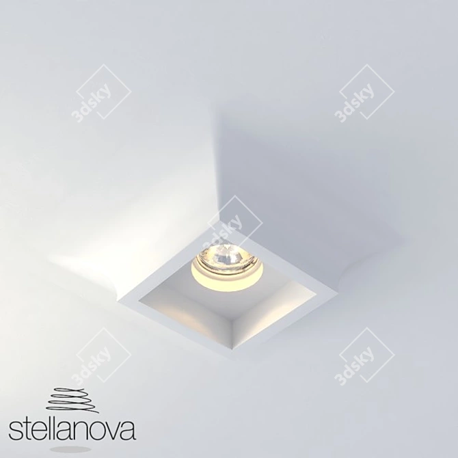 Stellanova Directional Ceiling Light 3D model image 1