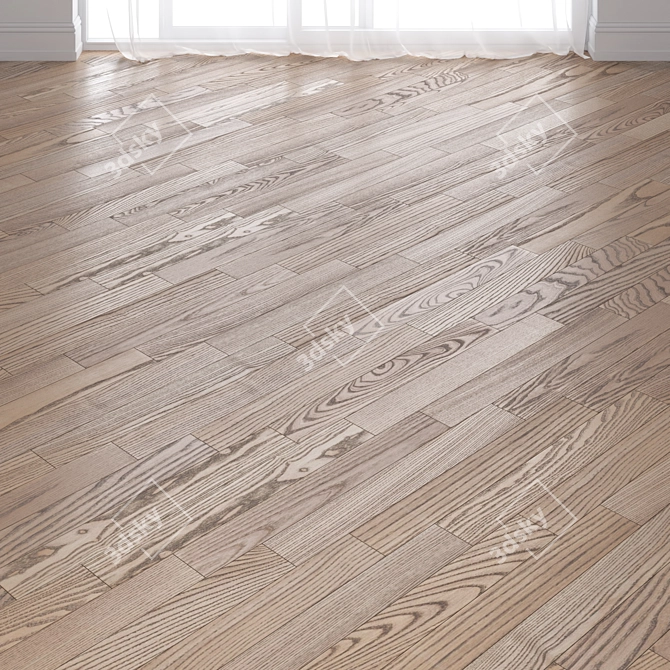 Focus Floor Ash Cloudy Parquet Board 3D model image 2