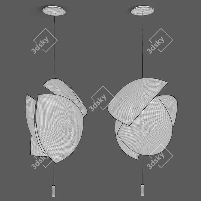 Sleek Voiles: Captivating Internet-inspired Design 3D model image 2