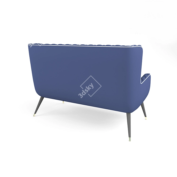 Elegant Dolly Baxter Sofa 3D model image 3