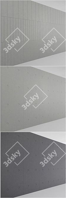 Panbeton Beton Panels - Fragmentation & Scaffoled 3D model image 3