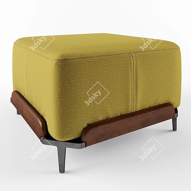 Steve Stylish Ottoman Pouf 3D model image 1