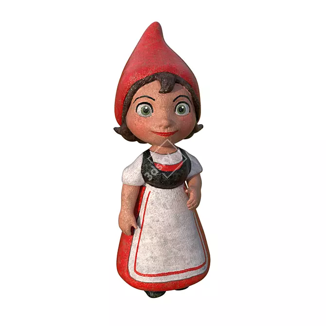 Classic Garden Gnome 3D model image 1