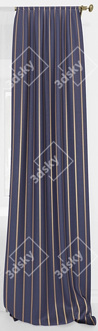 Elegant Drapes for Your Windows 3D model image 2