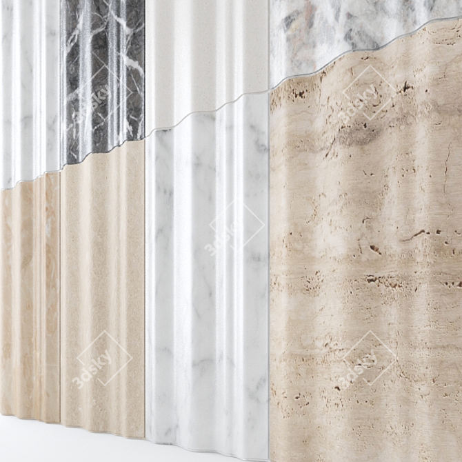 Stone Tile Collection: Lithos Design Chiffon 3D model image 1