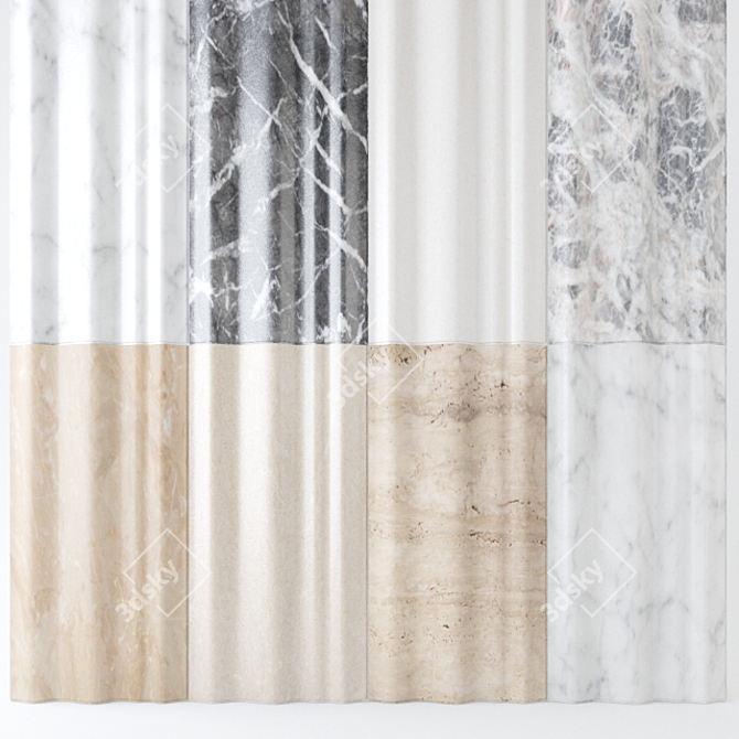 Stone Tile Collection: Lithos Design Chiffon 3D model image 2