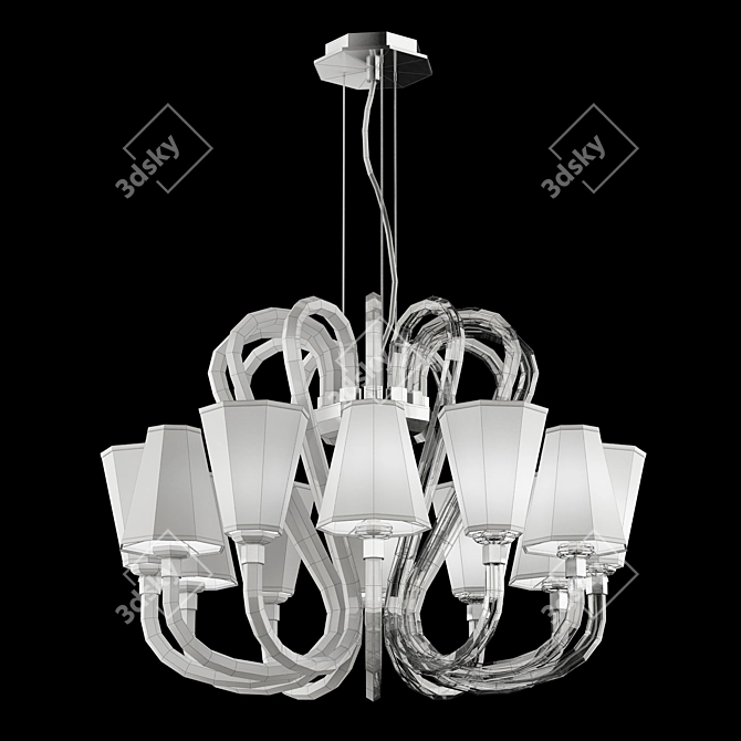 Elegant Chandelier - Gregory K12 3D model image 2