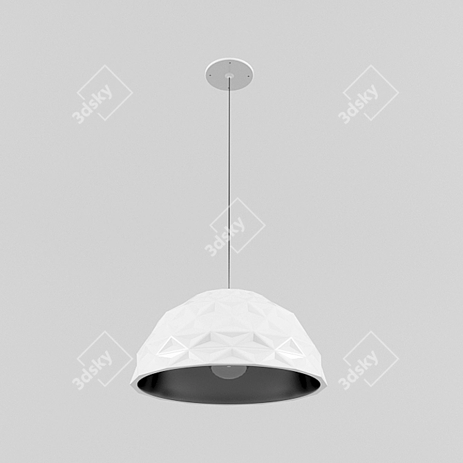 Elegant Ceiling Lamp & Socket Set 3D model image 1