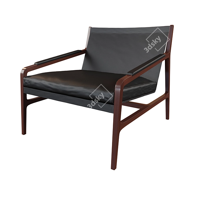Elegant Margot Armchair by Alivar 3D model image 3