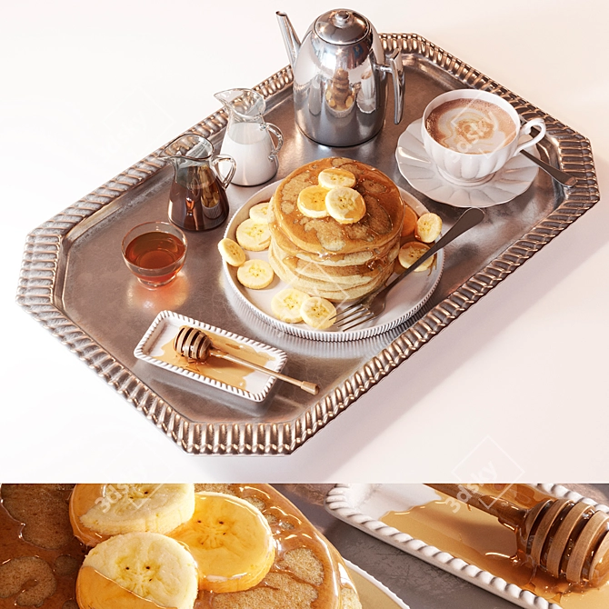 Rise and Dine: Breakfast Delight 3D model image 1