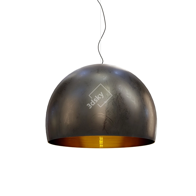 Elegant Italian Pendant Light 3D model image 1