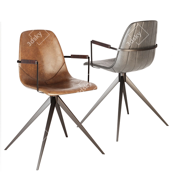 Ergostudio Avignon Chair: Sleek and Stylish 3D model image 1
