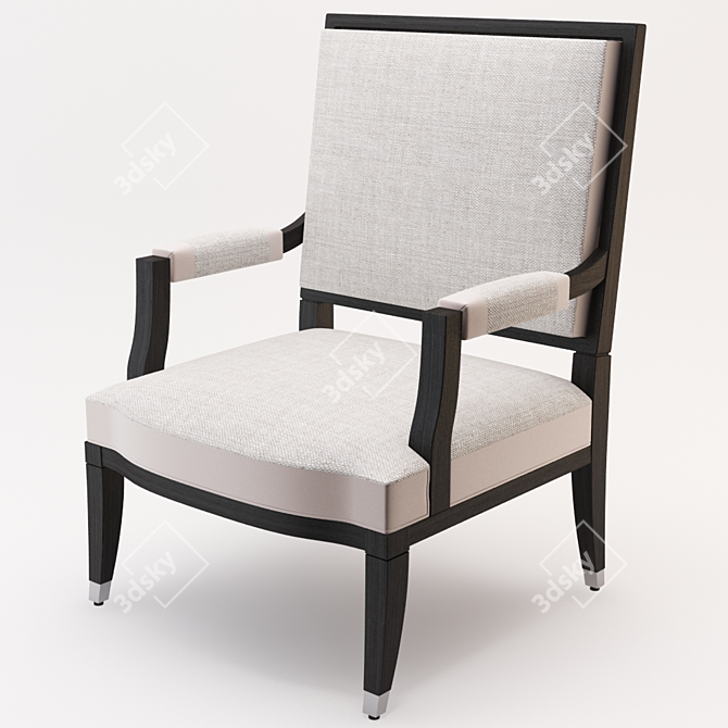 Elegant Grand Hotel Armchair 3D model image 1