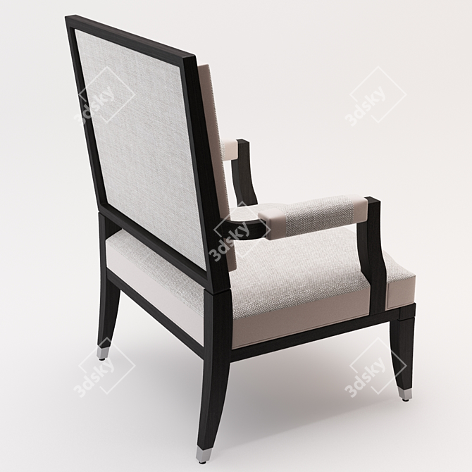 Elegant Grand Hotel Armchair 3D model image 2