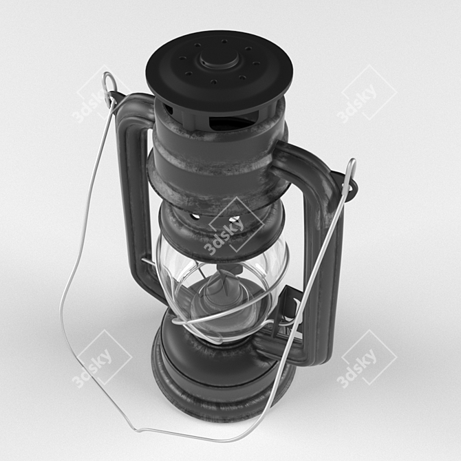 Fledermaus Kerosene Lamp 3D model image 2