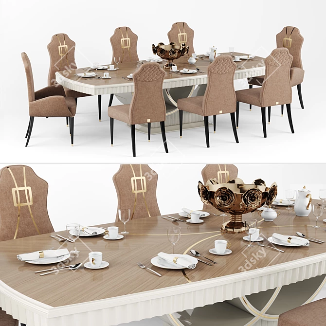 Italian Luxury Furniture by Carpanese 3D model image 1