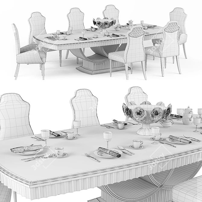 Italian Luxury Furniture by Carpanese 3D model image 3