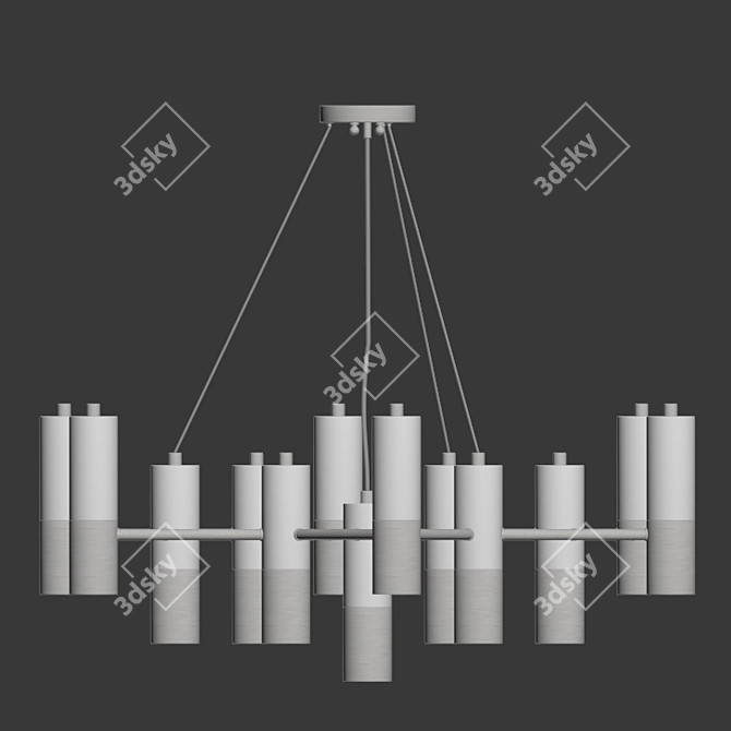 Ultra-Favorite Chandelier: Elegantly Restored Pendant 3D model image 2