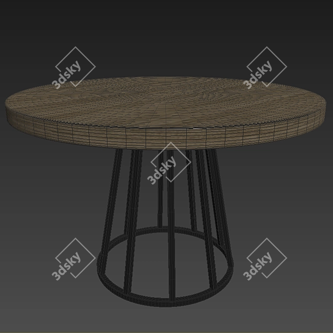 Elegant Modrest Carlton Dining Set 3D model image 3