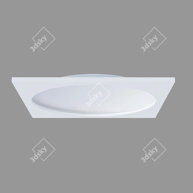 Integrated Gypsum Ceiling Light 3D model image 2