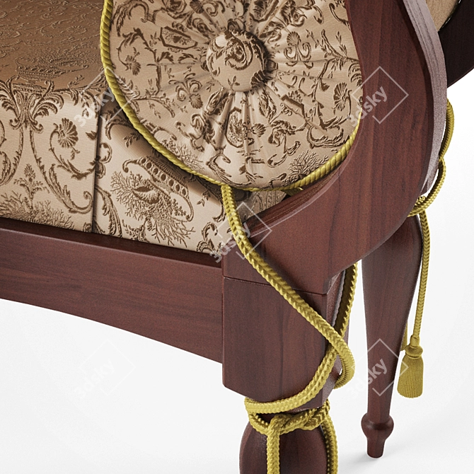 Elegant Florence-3 Banquette by KAVELIO 3D model image 3