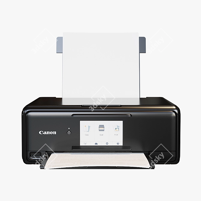 Sleek Canon TS8150 Printer 3D model image 2