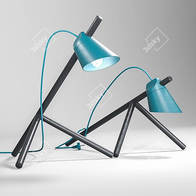 Sleek and Modern Laika Lamp 3D model image 1