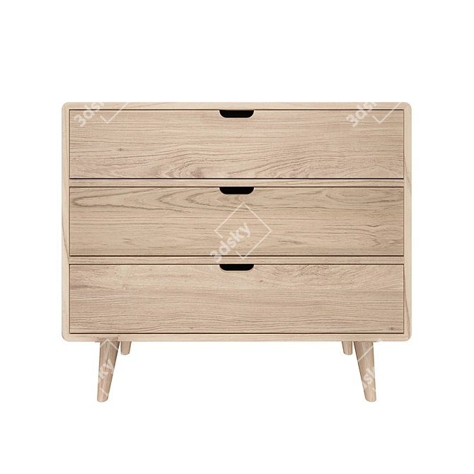 Modern Style Chest of Drawers 3D model image 2