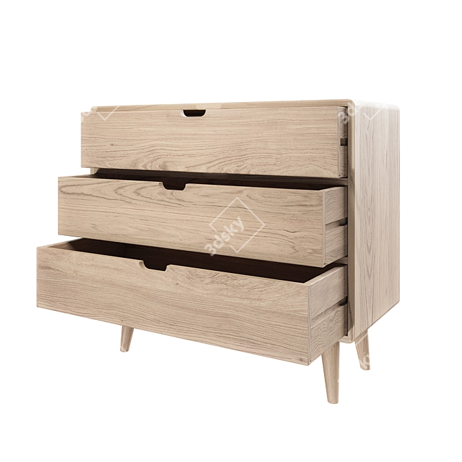 Modern Style Chest of Drawers 3D model image 3