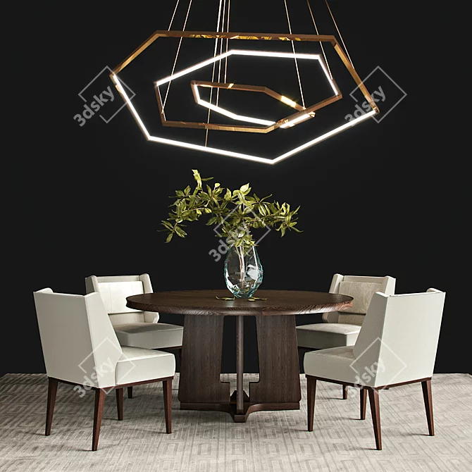 VESANTO: Sleek and Stylish Lighting Fixture 3D model image 1