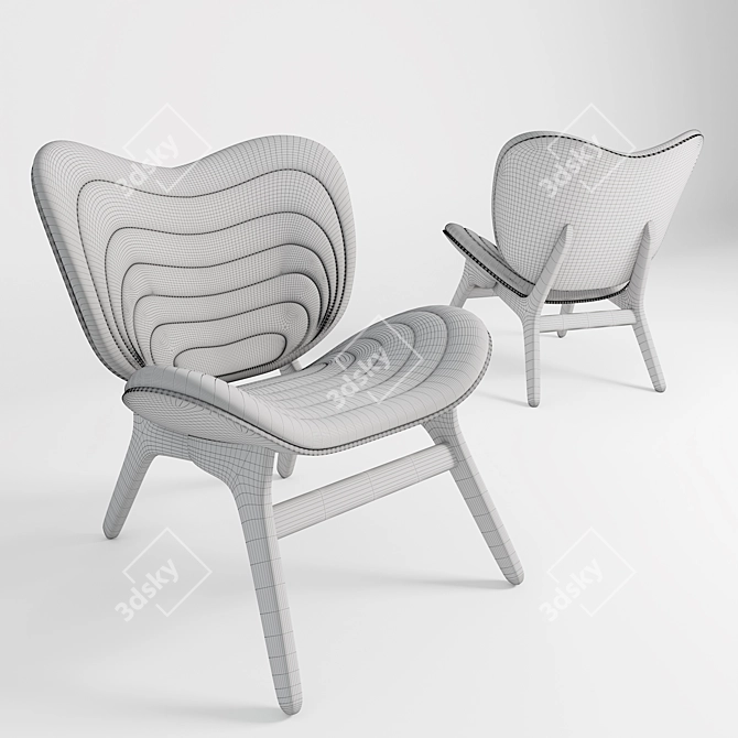 VITA Copenhagen "A Conversation" Armchair 3D model image 2