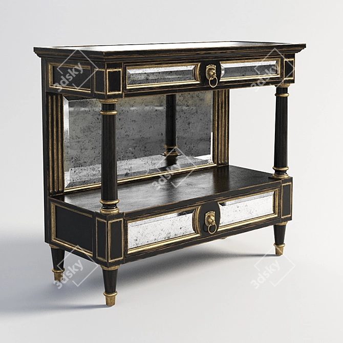 Blake Small Console - Elegant and Compact Furniture 3D model image 1