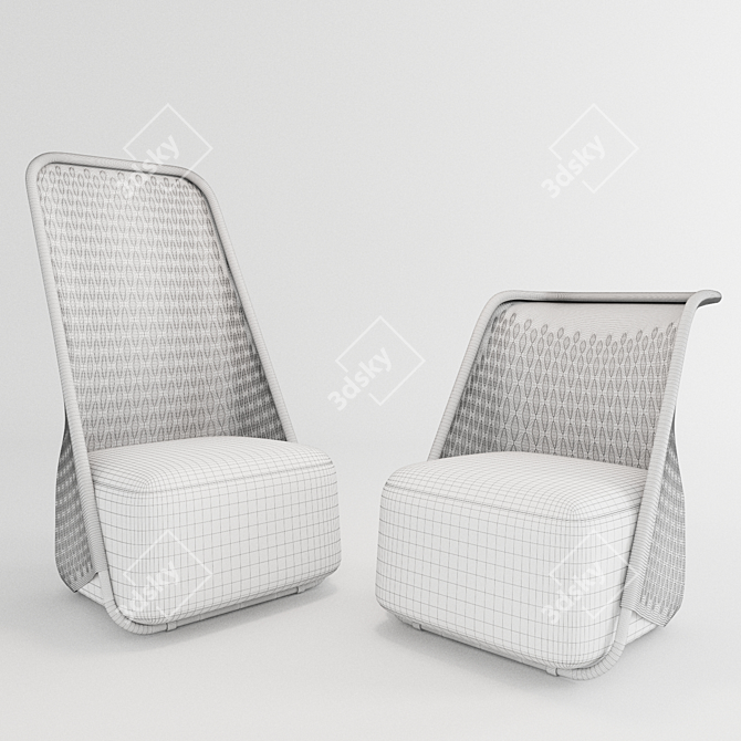 Moroso Cradle: Contemporary Italian Design 3D model image 3