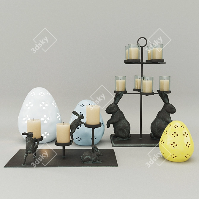 Title: Easter Decor Delights by Pottery Barn 3D model image 1