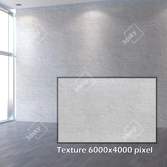 Seamless 4K Brick Texture 3D model image 2